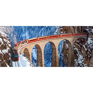 Castorland (B-060016) - "Landwasser Viaduct, Swiss Alps" - 600 pièces
