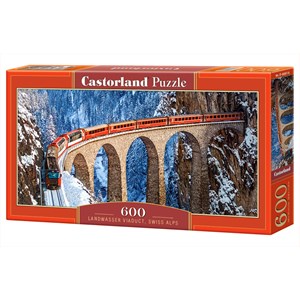 Castorland (B-060016) - "Landwasser Viaduct, Swiss Alps" - 600 pièces