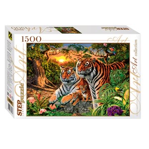 Step Puzzle (83048) - "Combien de Tigres?" - 1500 pièces