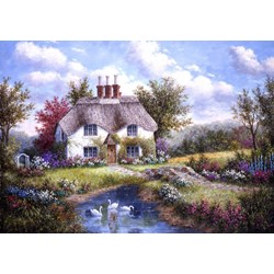 Grafika (T-00501) - Dennis Lewan: "Swan Creek Cottage" - 1500 pièces