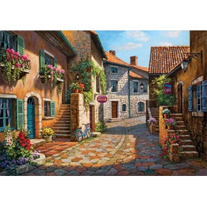 Art Puzzle (4709) - Sung Kim: "Rue de Village" - 2000 pièces