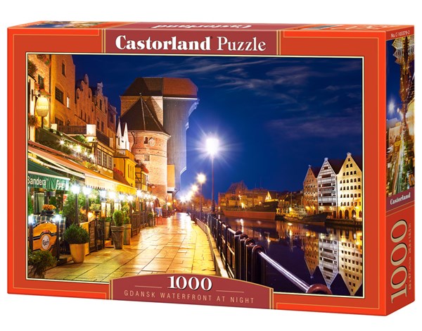 Castorland (C-103379) - "Gdansk Waterfront at Night" - 1000 pièces