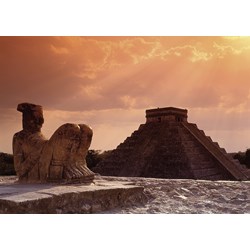 Ravensburger (19690) - "Atadecer in Chichén-Itzá" - 1000 pièces