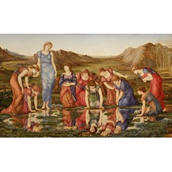 D-Toys (72733-1) - Edward Burne-Jones: "Le Miroir de Venus, 1875" - 1000 pièces