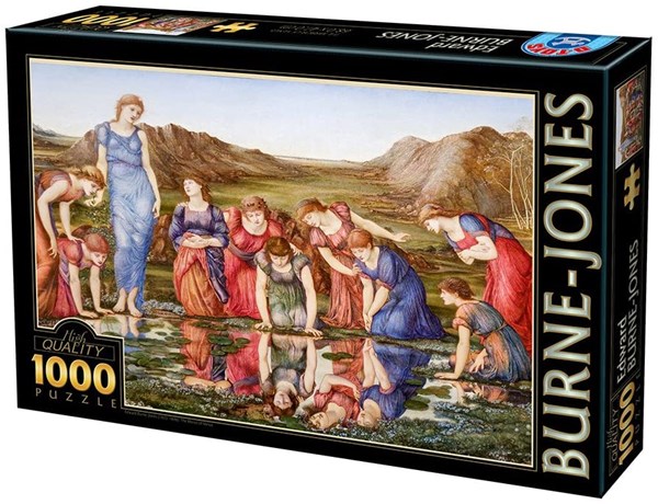 D-Toys (72733-1) - Edward Burne-Jones: "Le Miroir de Venus, 1875" - 1000 pièces