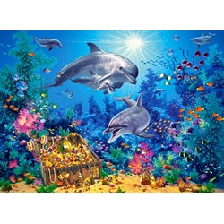 Castorland (B-030149) - "Dolphin Family" - 300 pièces