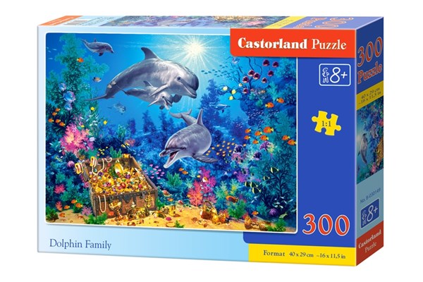 Castorland (B-030149) - "Dolphin Family" - 300 pièces