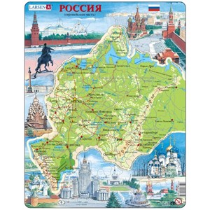 Larsen (K64) - "Carte de la Russie de l'Ouest (en Russe)" - 81 pièces