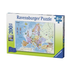 Ravensburger (12841) - "Carte d'Europe" - 200 pièces