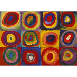 Puzzle Michele Wilson (W446-12) - Vassily Kandinsky: "Color Study" - 12 pièces