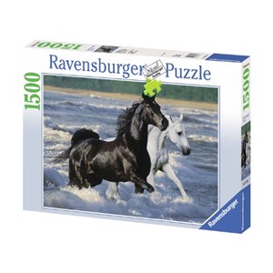 Ravensburger (16276) - "Horses on the Beach" - 1500 pièces