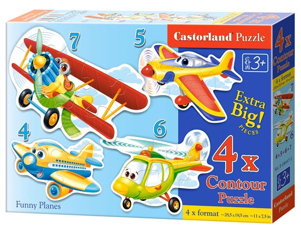 Castorland (B-04447) - "Avions" - 4 5 6 7 pièces