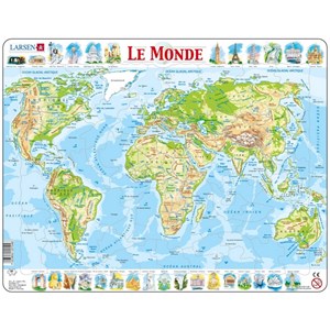 Larsen (K4-FR) - "Carte du Monde - FR" - 80 pièces