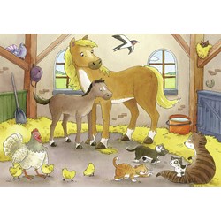 Ravensburger (07590) - "Familles d'Animaux de la ferme" - 12 pièces
