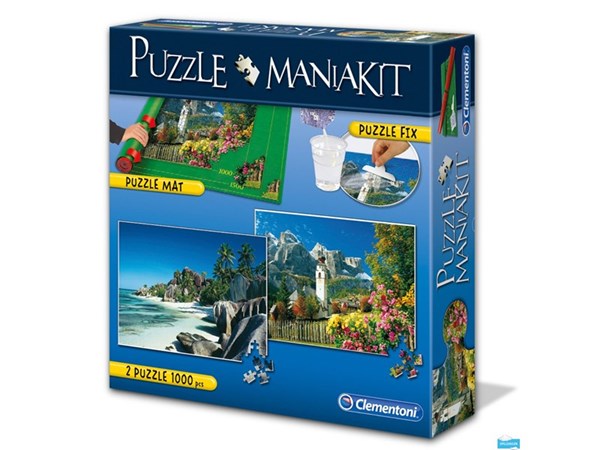 Clementoni (39278) - "Mania Kit : 2 Puzzles + 1 Tapis de Puzzle" - 1000 pièces