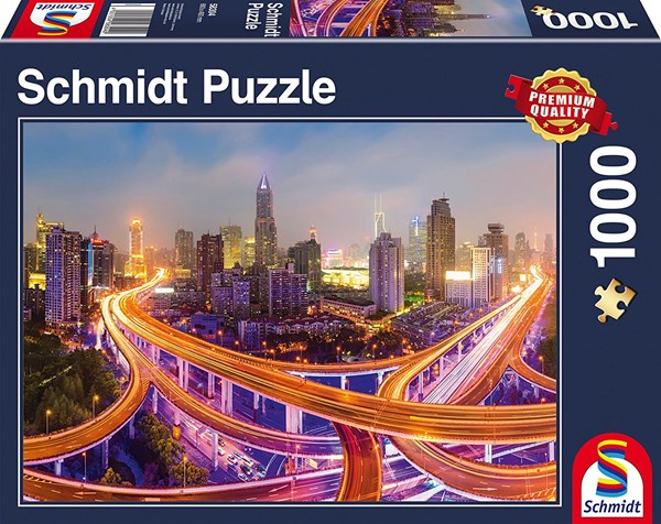 Schmidt Spiele (58304) - "New York by Night" - 1000 pièces