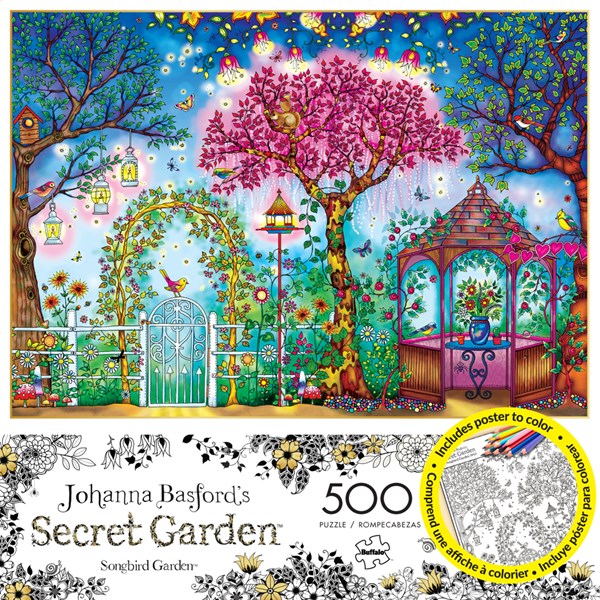 Buffalo Games (3843) - Johanna Basford: "Songbird Garden" - 500 pièces