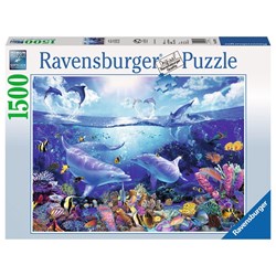 Ravensburger (16331) - Christian Riese Lassen: "Day of the Dolphins" - 1500 pièces
