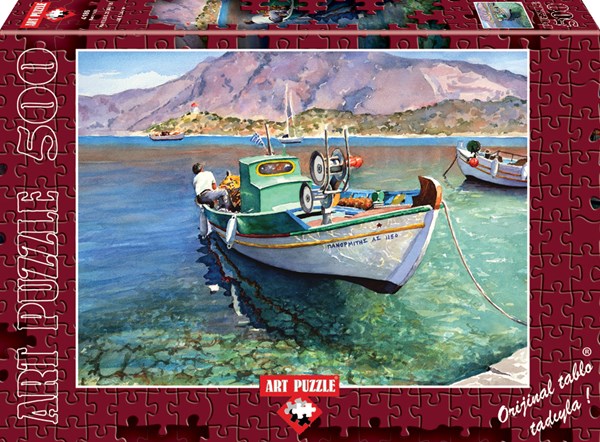Art Puzzle (4186) - "Bateau de Pêche : Le Panormitis" - 500 pièces