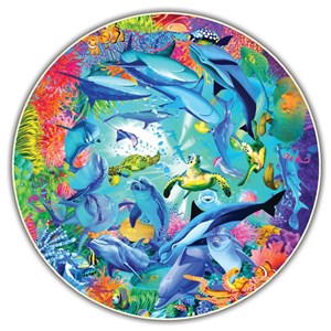 A Broader View (371) - "Underwater World (Round Table Puzzle)" - 500 pièces