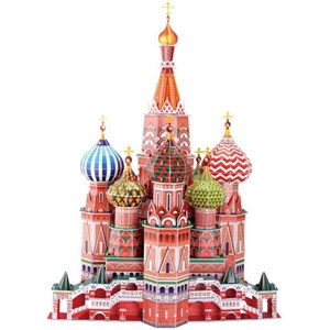 Cubic Fun (MC093H) - Fredric Church: "Cathédrale Saint-Basile-le-Bienheureux de Moscou, Russie" - 214 pièces