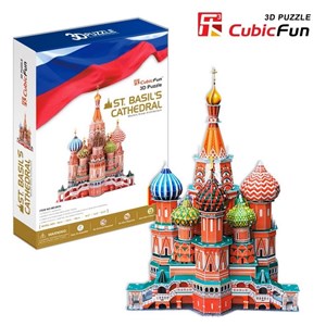 Cubic Fun (MC093H) - Fredric Church: "Cathédrale Saint-Basile-le-Bienheureux de Moscou, Russie" - 214 pièces