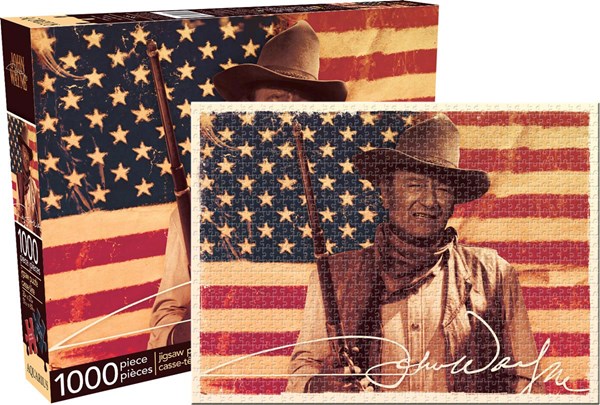 Aquarius (65244) - "John Wayne - Flag" - 1000 pièces