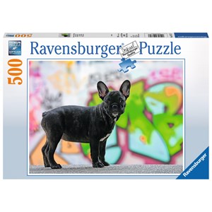 Ravensburger (14771) - "French Bulldog" - 500 pièces