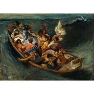 Grafika (00292) - Eugene Delacroix: "Christ sur la Mer de Galilée, 1841" - 24 pièces