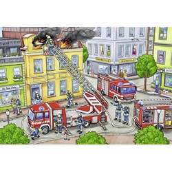 Ravensburger (07578) - "Accident de Voiture et Incendie" - 12 pièces