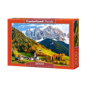 Castorland (C-200610) - "Church of St. Magdalena, Dolomites" - 2000 pièces
