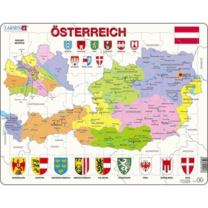 Larsen (K41) - "Carte de l'Autriche (en Autrichien)" - 70 pièces