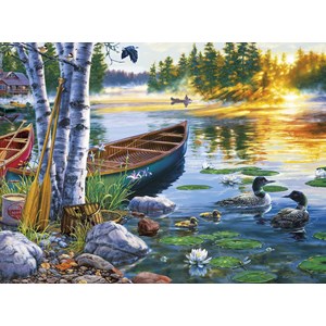 Buffalo Games (11244) - Darrell Bush: "Lakeside Morning" - 1000 pièces