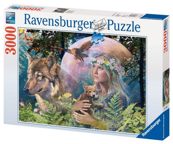 Ravensburger (17033) - "Loups au clair de lune" - 3000 pièces