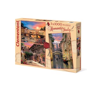 Clementoni (08007) - Dominic Davison: "Romantic Italy" - 1000 pièces