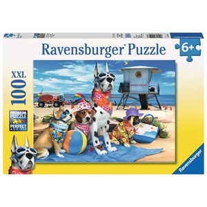 Ravensburger (10526) - Howard Robinson: "No Dogs on the Beach" - 100 pièces