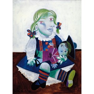 Puzzle Michele Wilson (W91-12) - Pablo Picasso: "Maya à la poupée" - 12 pièces