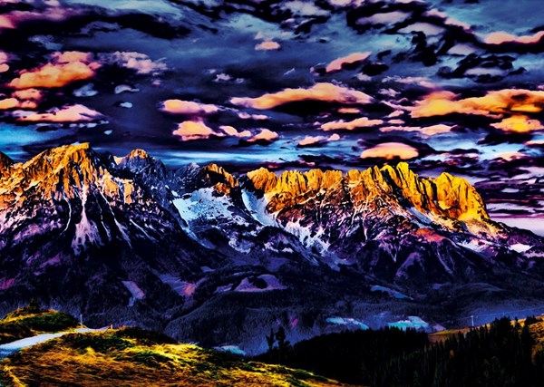 Schmidt Spiele (59333) - Michael von Hassel: "Mountains" - 1000 pièces