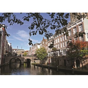 PuzzelMan (424) - "Pays Bas, Utrecht, Vue sur le canal" - 1000 pièces