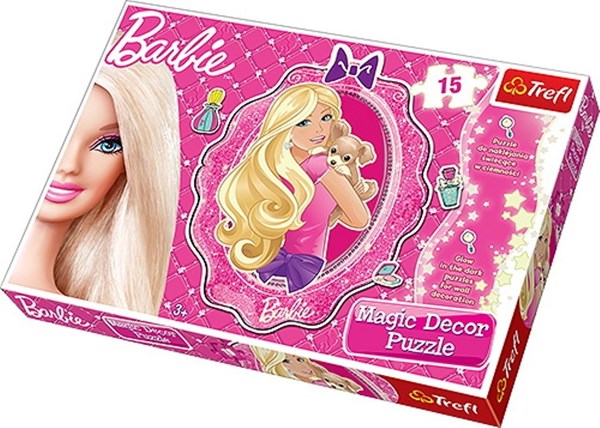 Trefl (14604) - "Barbie Puzzle Magic Decor" - 15 pièces