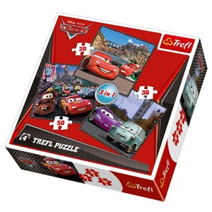 Trefl (34105) - "Cars 2" - 20 36 50 pièces