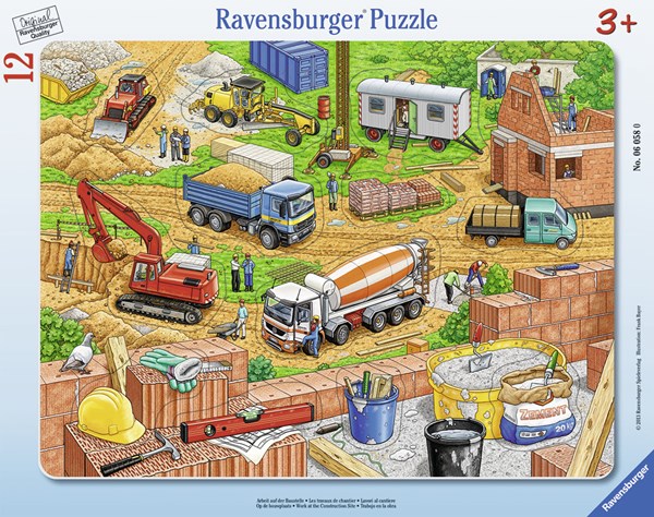 Ravensburger (06058) - "Travaux sur le Chantier" - 12 pièces