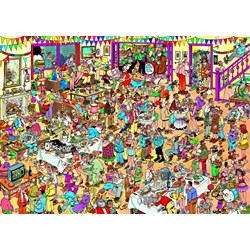 Jumbo (01489) - Jan van Haasteren: "Anniversaire spécial" - 1000 pièces