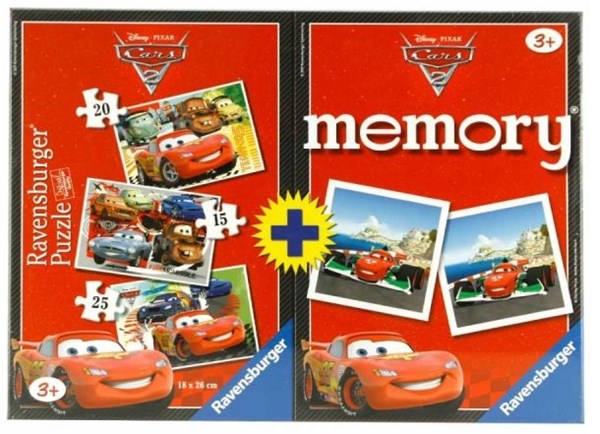 Ravensburger (07227) - "Cars + Memory" - 15 20 25 pièces