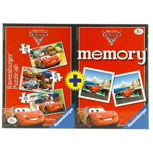 Ravensburger (07227) - "Cars + Memory" - 15 20 25 pièces