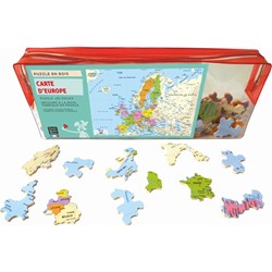 Puzzle Michele Wilson (W74-50) - "Carte d'Europe" - 50 pièces