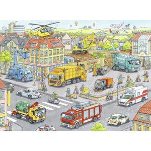 Ravensburger (10558) - "Véhicules de la Ville" - 100 pièces