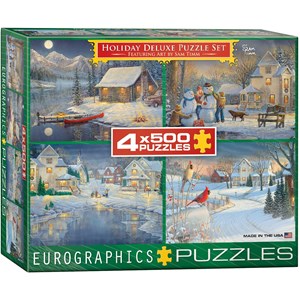 Eurographics (8904-0982) - Sam Timm: "Holiday Deluxe Puzzle Set" - 500 pièces