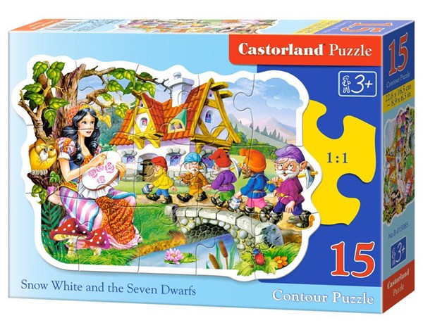 Castorland (B-015085) - "Blanche Neige et les Sept Nains" - 15 pièces