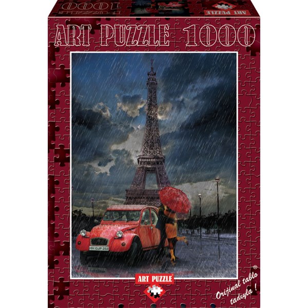 Art Puzzle (4407) - "Eiffel, Rain and Love" - 1000 pièces